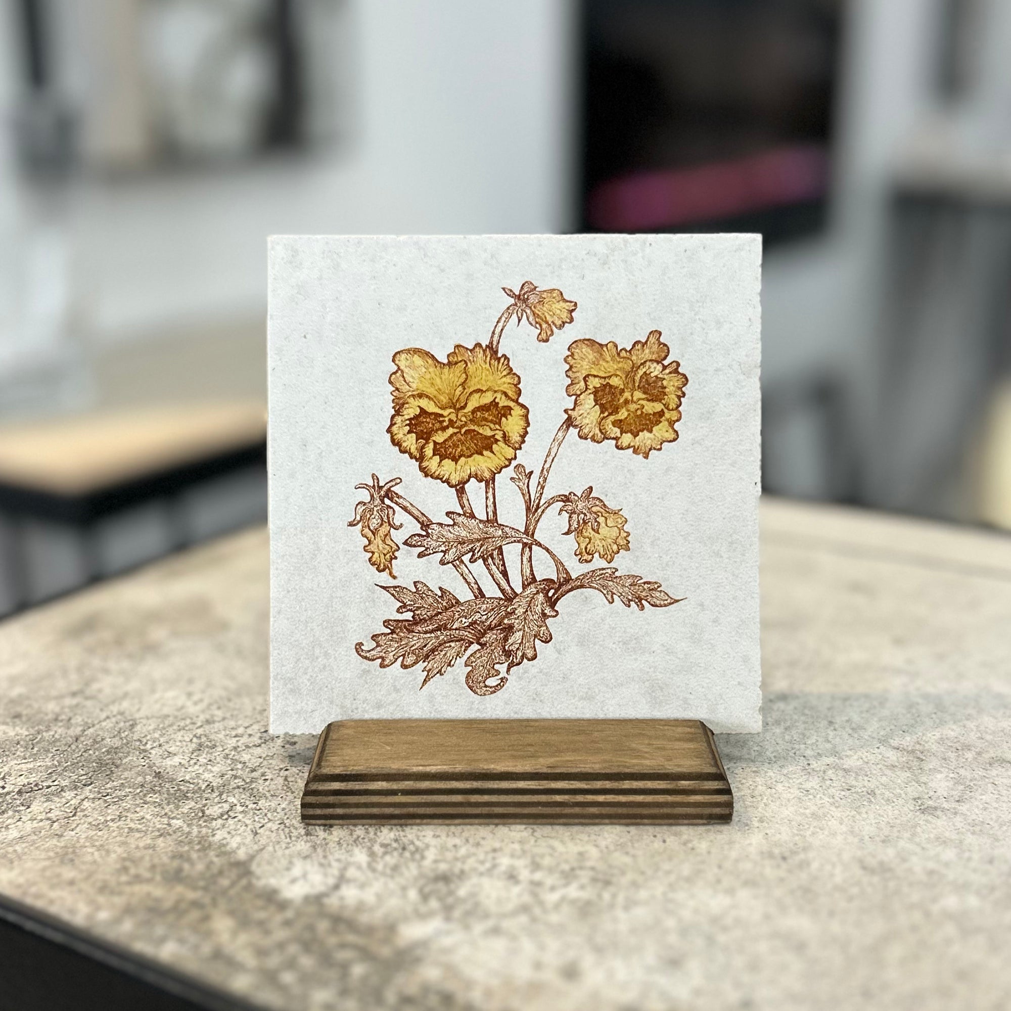 Pansy | Art Tile