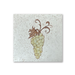 Original design glazed green grapes on beige variegated porcelain tile