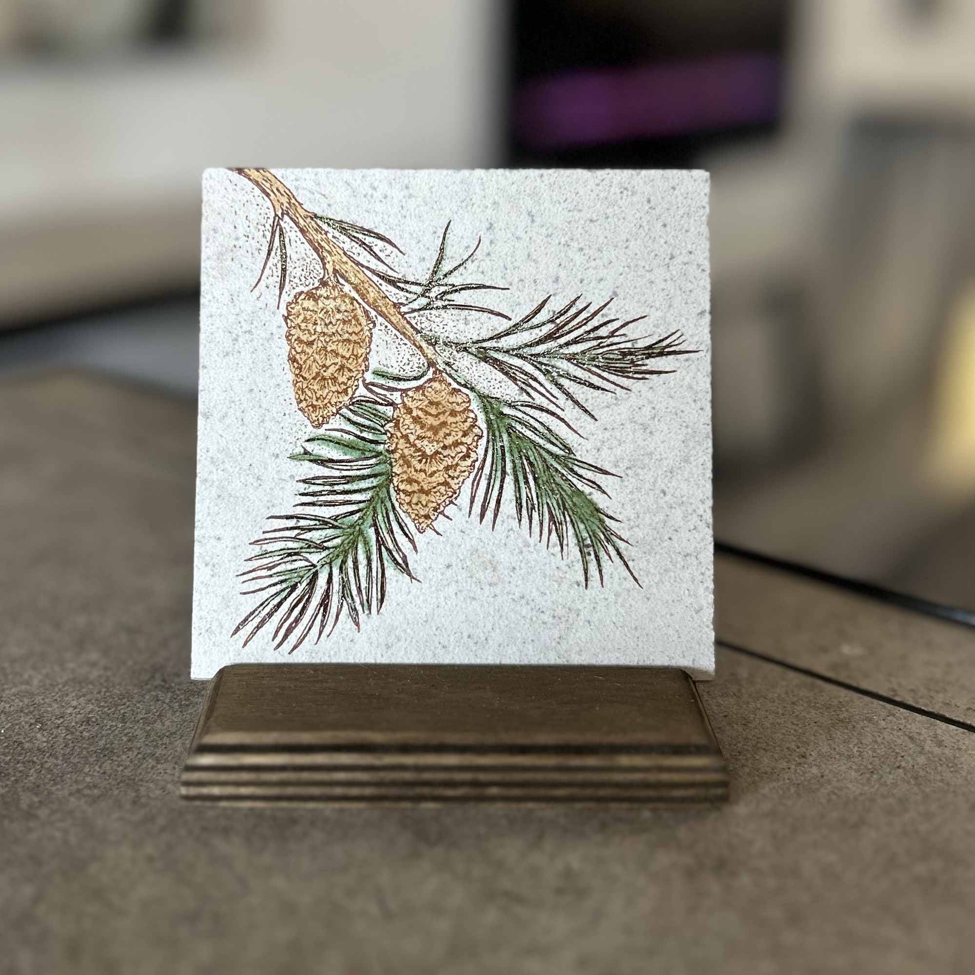 Pine Bough | Art Tile