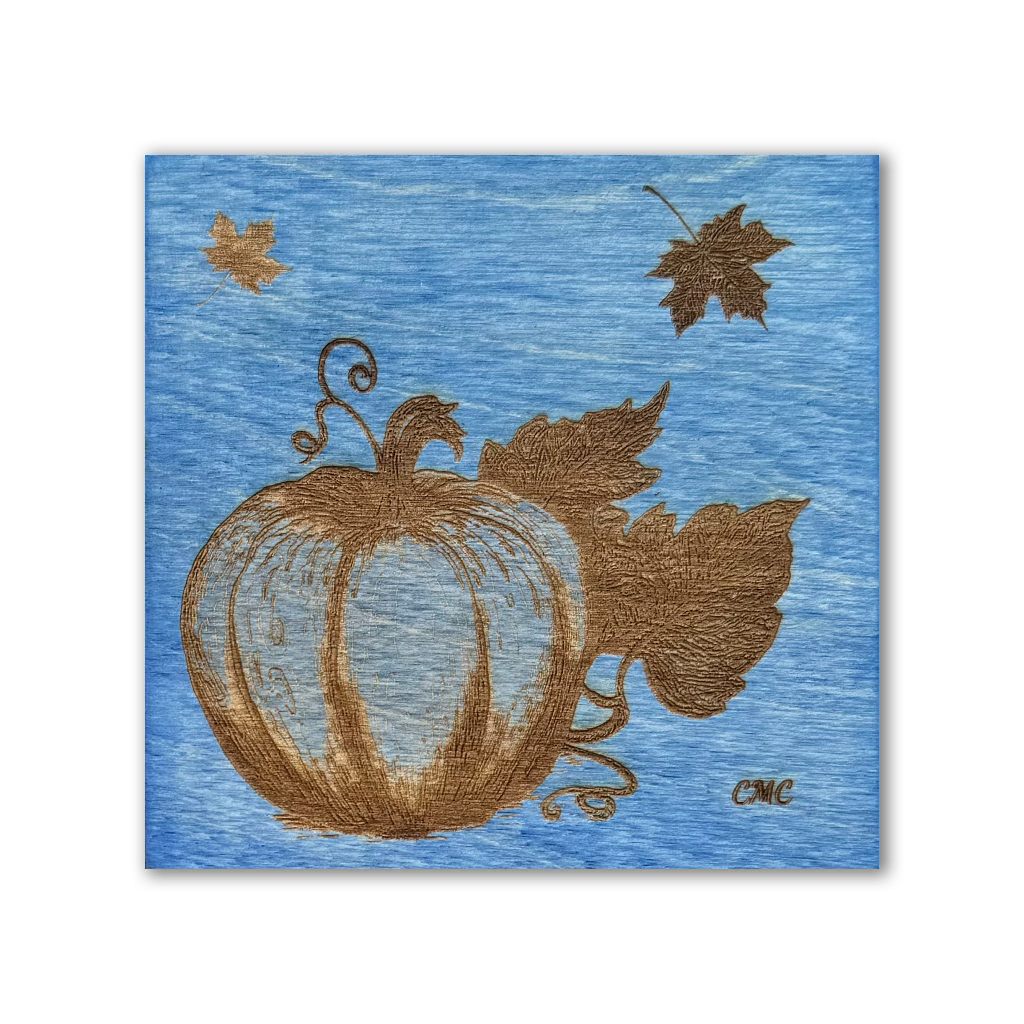 Pumpkin | Wood Art Tile