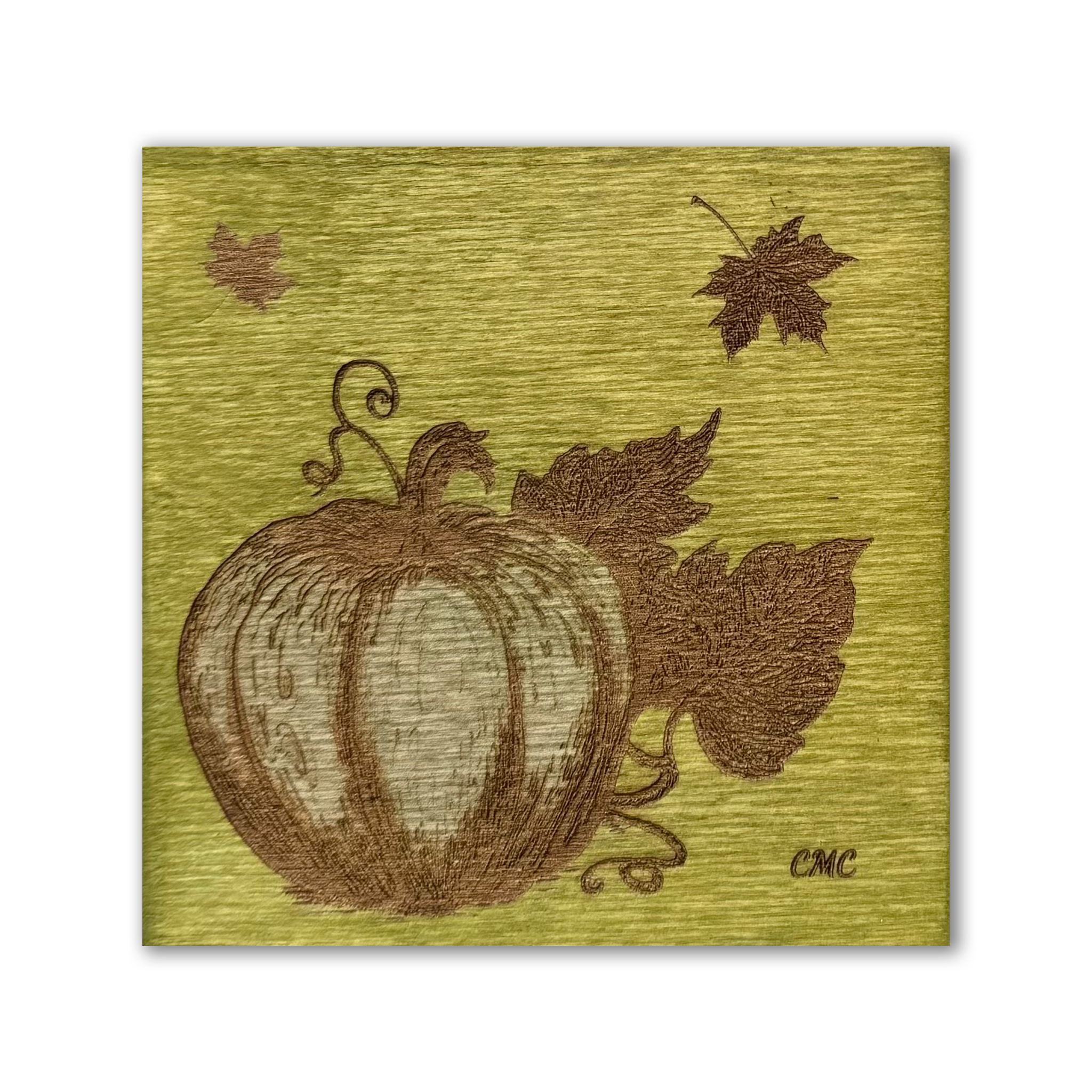 Pumpkin | Wood Art Tile